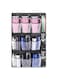 NALACAL Cup Organizer for Stanley 30/40 oz Tumbler, Max Holds 18 Cups, Over The Door Tumbler Storage with 3 Straw Pockets