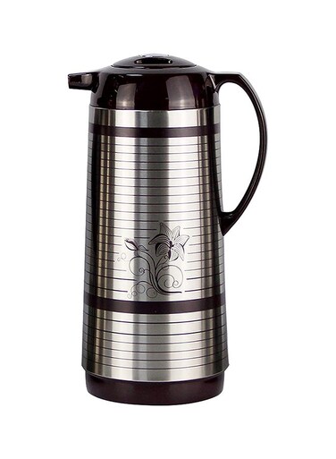 Dallah Vacuum Insulated Thermos Flask, 1.6 L, Stainless Steel, Hot and Cold Tea and Coffee Pot, BLF58S