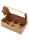 Elvyagod 10pcs Cupcake Boxes, 9.4" x 6.2" x 3.0" Cupcake Carrier, Cupcake Container with Cupcake Inserts&amp;Window, for Cookies, Muffins, Bakeries and Pastrie