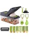 14 in 1 Multifunctional Food Chopper,Vegetable Chopper, Pro Onion Chopper, Kitchen Vegetable Slicer Dicer Cutter,Veggie Chopper With 8 Blades,Carrot and Garlic Chopper With Container