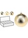Homesmiths Xmas Ball 140mm Gold Assorted 1 Piece