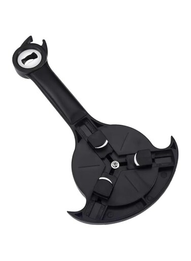 Oasisgalore Can Opener Multifunction,Jar Opener for Weak Hands,Kitchen Beer bottle Opener Portable 3-in-1 Bottle Opener Can Opener Tool Innovative Gadget Get Lid Off Easily (BLACK)