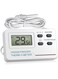 NALACAL Digital Fridge Thermometer with Probe and Freezer Alarm, Max/Min Memory Function for Accurate Temperature Monitoring in Home Kitchens, Bars, and Cafes