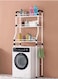 Bathroom Space Saver, Bathroom Shelf, Toilet/Washing Machine Organizer Stand, 3-Tier Towel Storage Rack Holder Over The Bathroom Shelf Organizer - White