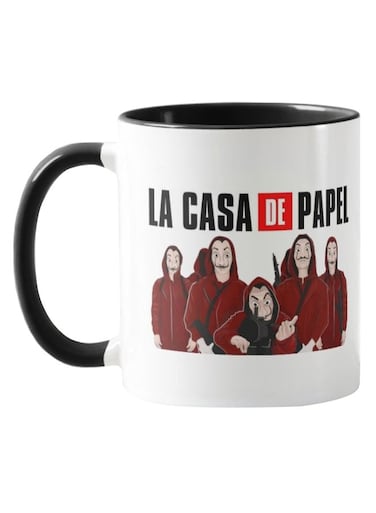 Piece La Casa De Papel Printed Coffee Mug Black/White