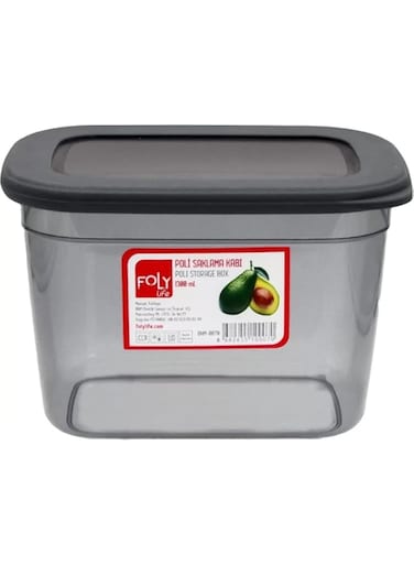 Foly Life Storage Box 1.3 Lt Double Injection Deep Freez Usable Dish Machine Usable Microwave Usable