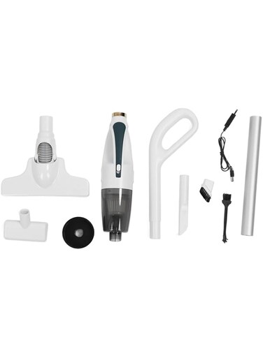 Luocute Rechargeable Handheld Vacuum Cleaner, Strong Suction 30mins Endurance Pet Hair Removal Low Noise Cordless Cleaner with 4 Heads for Home and Car