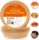 Air Fryer Disposable Paper Liner Sheets, 100 Pcs,Baking Paper Waterproof Non-Stick for Frying Pan Microwave Hot Air Fryer 200mm x 45mm Round Shape