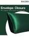 Satin Pillowcase for Hair and Skin, Silk Satin Pillowcase 2 Pack, Standard Size Pillow Cases Set of 2, Silky Pillow Cover with Envelope Closure (20x26, Dark green)
