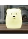 Lumipets Animal Kids Silicone Nursery Light for Baby and Toddler, Squishy Night Light for Kids Room, Animal Night Lights for Girls and Boys, Kawaii Lamp, Cute Lamps for Bedroom (Bear)