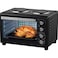 48L Electric Oven with Dual Hot Plates, 1600W Power, Adjustable Temperature 100-230&deg;C, Timer