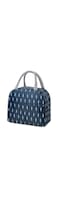 Tediline Lunch Bag Blue Feather Design Reusable Insulated, Waterproof Bag for Kids or Adults, Perfect for Lunch Boxes, Tiffin Boxes, Picnics, Work, or School