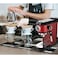 ​15 Bar Espresso Coffee Maker, 1450W Professional Machine with Milk Frother &amp; 1L Water Tank - Red


