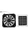 Sorandy Solar Powered Exhaust Fan, 100W Solar Panel with 13.5inch Fan Waterproof Solar Panel, Ventilation Extractor for Chicken Coops Greenhouses Sheds Pet Houses Windows