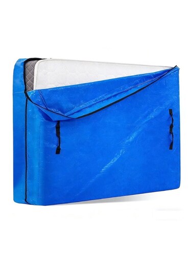 Mattress Bag Protector Cover, Reusable Mattress Moving Storage Bag with Zipper &amp; Carrying Handle, Suit for Full Size 120CM/150CM/180CM/200CM*30CM Deep Mattress (With Handle, S-150CM)