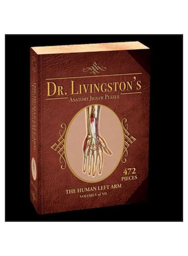 Genius Games Jigsaw Puzzle: Dr. Livingston's Anatomy - The Human Left Arm (472 Pieces)