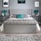 Blissful Bloom Tufted Upholstered Twin Size Bed (120 X 200 CM) Grey Color
