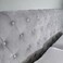 Blissful Bloom Tufted Upholstered Twin Size Bed (120 X 200 CM) Grey Color