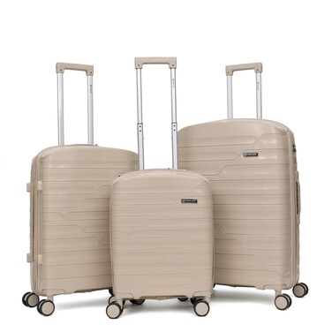 STARLIFE Trolley Luggage 3 Pieces Set PP Hard Side Bag 360 Degree Spinner Wheels Trolley Luggage Set With TSA Lock 20/24/28 Inches SL-PP1