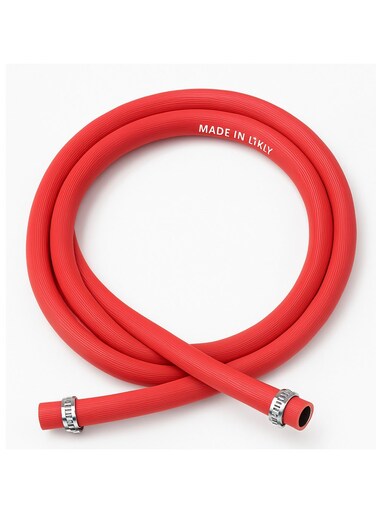 LPG Gas Hose Pipe with 2 Clamps &acirc;&euro;&ldquo; Made in Italy &acirc;&euro;&ldquo; 1.5 Meter Heavy-Duty Gas Connection Hose for Stoves, Gas Cylinders, Outdoor Grills &amp; BBQ &acirc;&euro;&ldquo; Flexible, Leak-Proof &amp; Durable