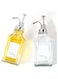 DOOKOO Coffee Bar Accessories, Coffee Syrup Dispenser - 2pack,500ML Syrup Dispenser with Labels,Syrup Pump Dispenser for Coffee Bar (Silver)