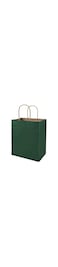 Showay ECVV Gift Bags 12 Pieces Set Eco-Friendly Paper Bags With Handles Bulk Paper Bags Shopping Bags Kraft Bags Retail Bags Party Bags (DARK GREEN, 27 * 22 * 11 Cm)