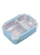 Brain Giggles Stainless Steel 2 Compartments Lunch Box with Removable Inner Tray Insulated Leak Proof Lunch Box for Kids Adults - Multifunctional Air Tight Food Container - Blue