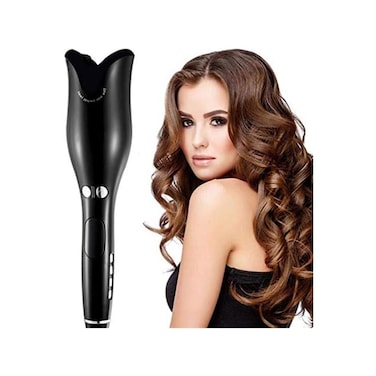 Salon Tools, 1 Inch Ceramic Rotating Curler, Natural Rubber Material, Intelligent Constant Tempe