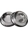 Arabest Stainless Steel Dog Bowls, 2 Packs Stainless Steel Pet Bowls, Pet Bowls for Food and Water, Dog Bowls with Anti-Skid Rubber Base, Pet Bowls for Small, Medium, Large Dogs (16cm)