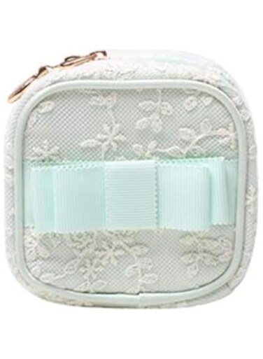 J&amp;J Cutiecute Lace Women Earrings Jewelry Case Rings Display Pouch Zipper Organizer Bag Necklace Large Capacity Travel Portable Container