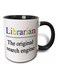 Librarian The Original Search Engine Printed Mug Black/White/Blue