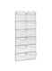 KIMBORA Over The Door Shoe Organizer 12 Large Mesh Pockets Boots Hanging Storage Shoe Rack for Closet White