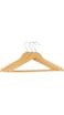 Delcasa Cloth Hanger 3-Piece Set, Brown
