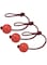 3pcs Dog Ball Toys Bouncy Rubber Ball Chew Toys Pet Dog Toy Ball with String Interactive Toys for Big Dog Puppy Games Toys