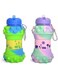 Collapsible Silicone Water Bottle for Kids Clip-On BPA-Free Kids Silicone Foldable (purple)