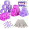 Elaur 40 PCs Hair Rollers set, Self Grip Hair Rollers for Long Medium Short Hair, Large Medium Hair Curler (24 Rollers + 16 Hair clips + 1 Storage Bag)