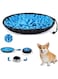 Emapoy Adjustable Weight Snuffle Mat For Dogs, Soft Sniff Mat, Shuffle Matt Dog, Interactive Dog Puzzle Toys, Pet Mental Stimulation Toys, Prevent Tipping