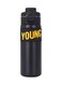 304 Stainless Steel Double Wall Vacuum Insulated Cup with Bounce Lid Straw 650ml Hiking Sports Water Bottle (Black)