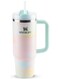 Quencher H2.0 40oz Vacuum Insulated Tumbler &acirc;&euro;&ldquo; Brush Strokes Travel Mug with Reusable Lid and Straw for Water, Coffee, Smoothies, and Iced Tea &acirc;&euro;&ldquo; Durable, Stylish, Leakproof Design