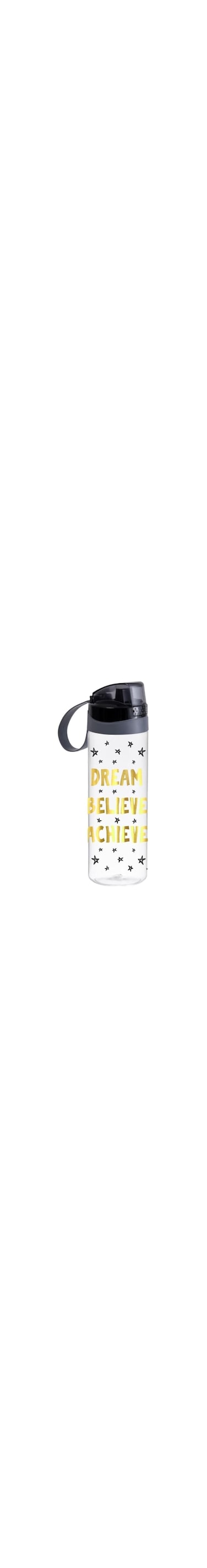 Solmazer Herevin 750ml Poly-Carbonate Sports Bottle Food-Grade Water Bottle - Dream, Believe, Achieve Text Design