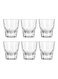 6-Piece Cortado Glass Cup Clear 133ml