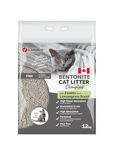 Flamingo Cat Litter Lemongrass Scent 12KG