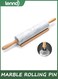 Marble Rolling Pin With Wooden Handles &amp; Wood Cradle, Marble Rolling Pins For Making Pizza Dough And Tortillas, Dough Roller For Pie Crust, Cookie, Pasta