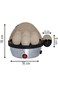 Electric Egg Boiler &ndash; 7-Egg Capacity, Auto Shut-Off, Soft/Medium/Hard Boil, 16 x 16 cm Compact Size