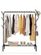 Floor Standing Cloth Rack Clothes Hanger Garment Metal Rail