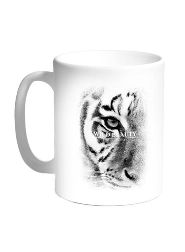 Of A Tiger Printed Coffee Mug White/Grey/Black