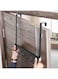 Shtain Punch-Free Coat Hook Behind Door Wall Hanger Hanging Bedroom Towel Room Clothes Key Handbag Cap Living Rack Door-Back Shelf, black