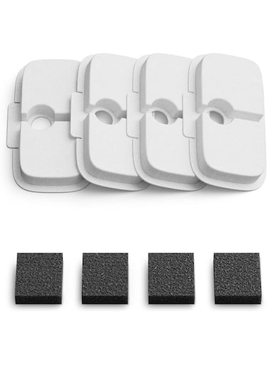 PETLIBRO 4 Packs Replacement Filters for Dockstream Cat Water Fountain PLWF005, PLWF115, PLWF105, 2 Months Set of Replacement Filters for Ultra Quiet Pet Water Fountain