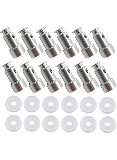 Pressure Cooker Replacement Steam Valve Set, 12 Floaters and 12 Sealers, Universal Fit for XL, YBD60-100, PPC780, PPC770, PPC790