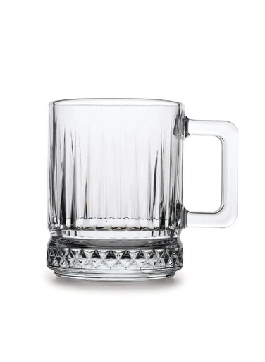 2 Pieces Elysia Glass Mug Set 250 Ml Clear
